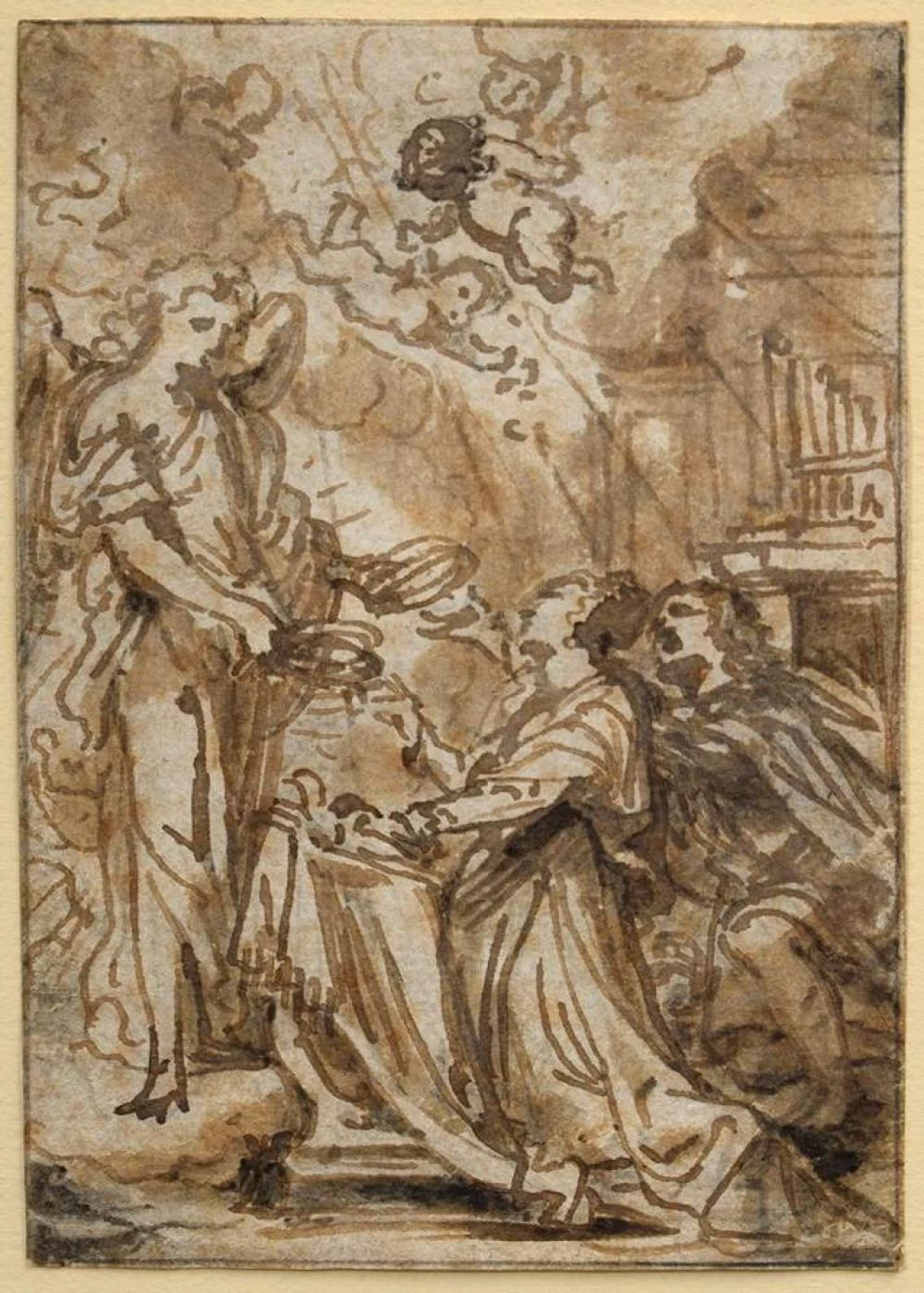 Coppia coronata da angeli, o Matrimonio di S. Cecilia con Valeriano